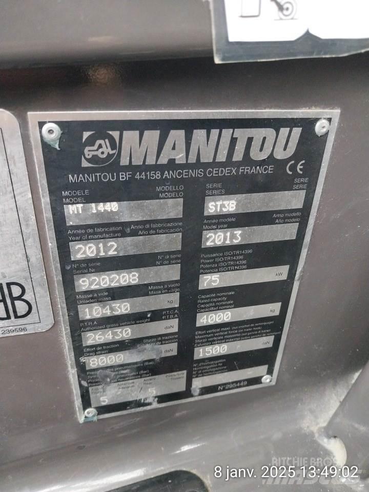 Manitou MT1440 مناولات متداخلة