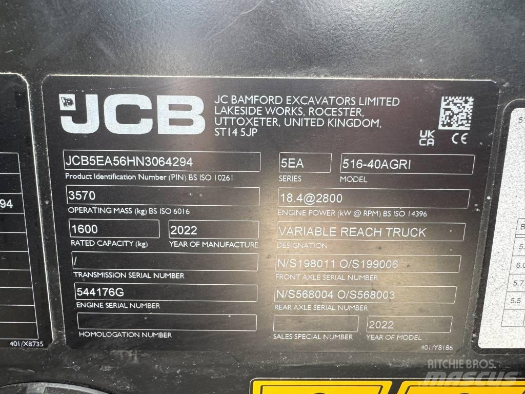 JCB 516-40AGRI مناولات متداخلة