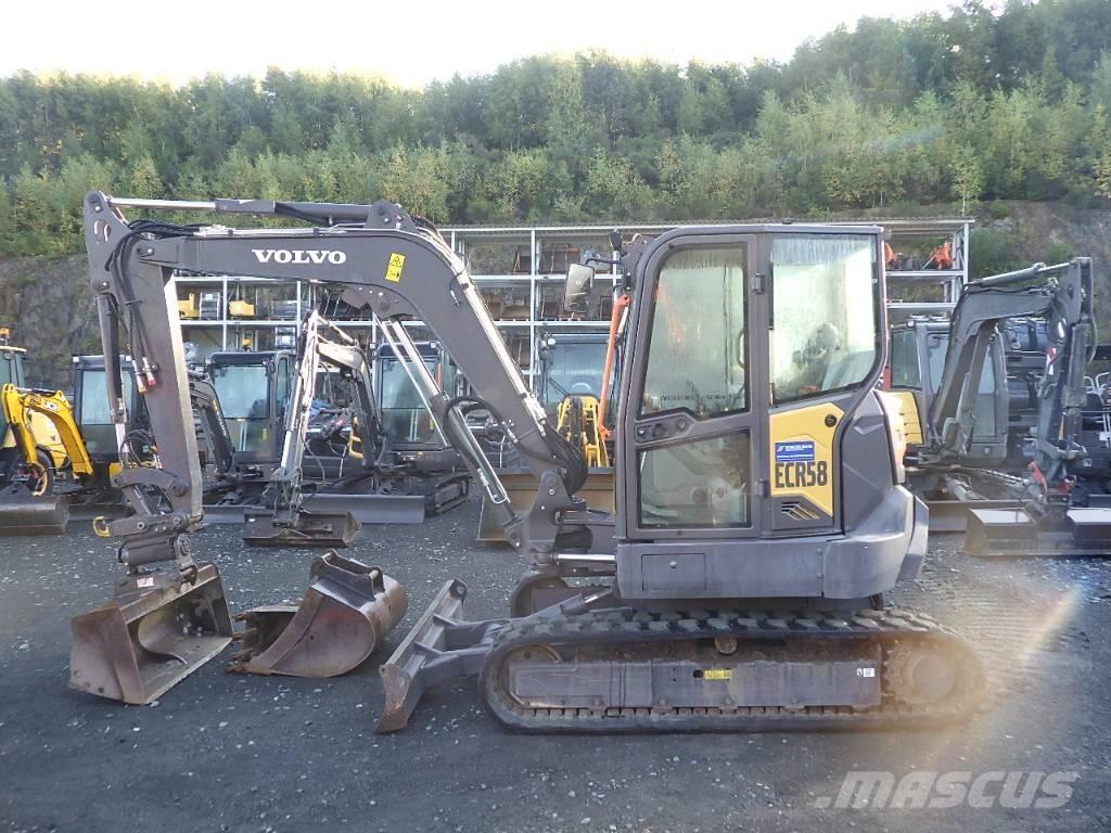 Volvo ECR 58 F حفارات صغيرة أقل من 7 طن (حفارات صغيرة)