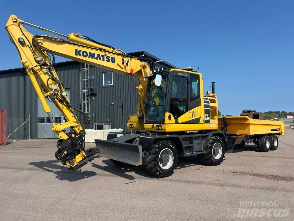 Komatsu PW148-11 حفارات بعجل
