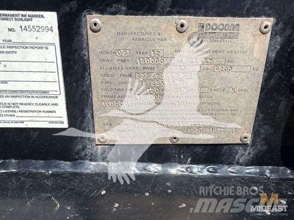 Doosan  نصف مقطورة مسطحة منخفضة