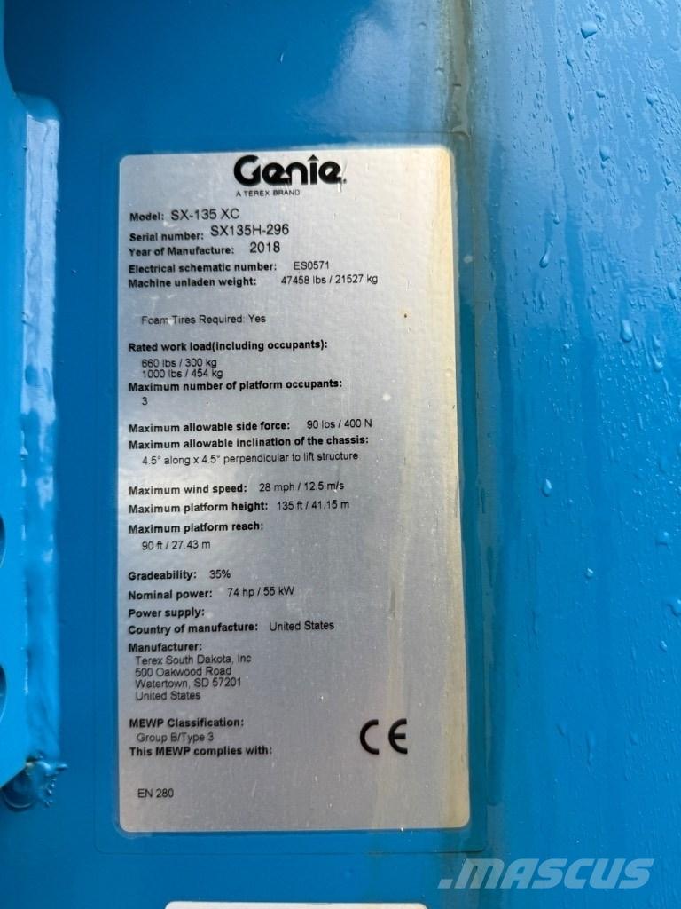 Genie SX 135 XC رافعات سلة مفصلية