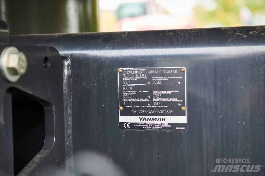 Yanmar B 75 W حفارات بعجل