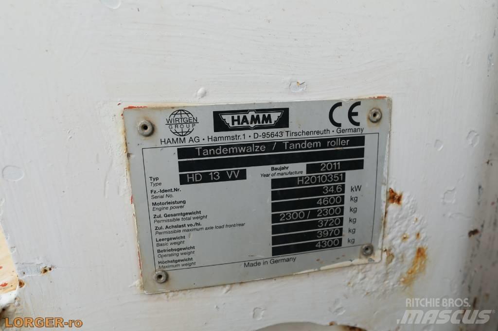 Hamm HD 13 VV مداحل ثنائية الاسطوانة