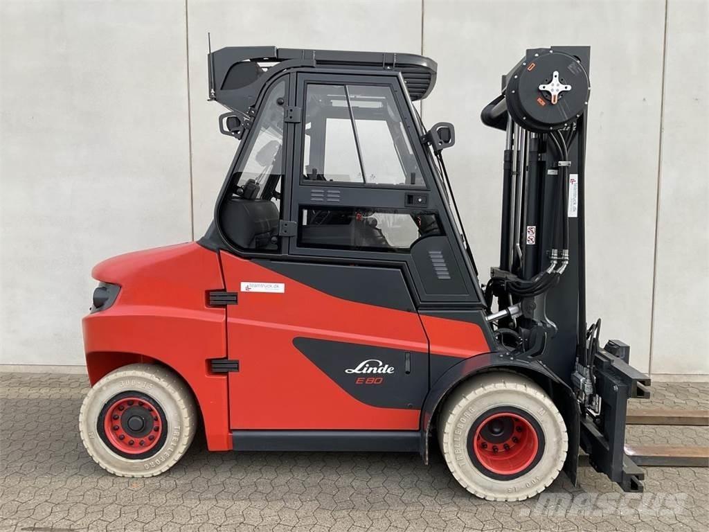 Linde E80-01/900 شاحنات ذات رافعات شوكية تعمل بالكهرباء