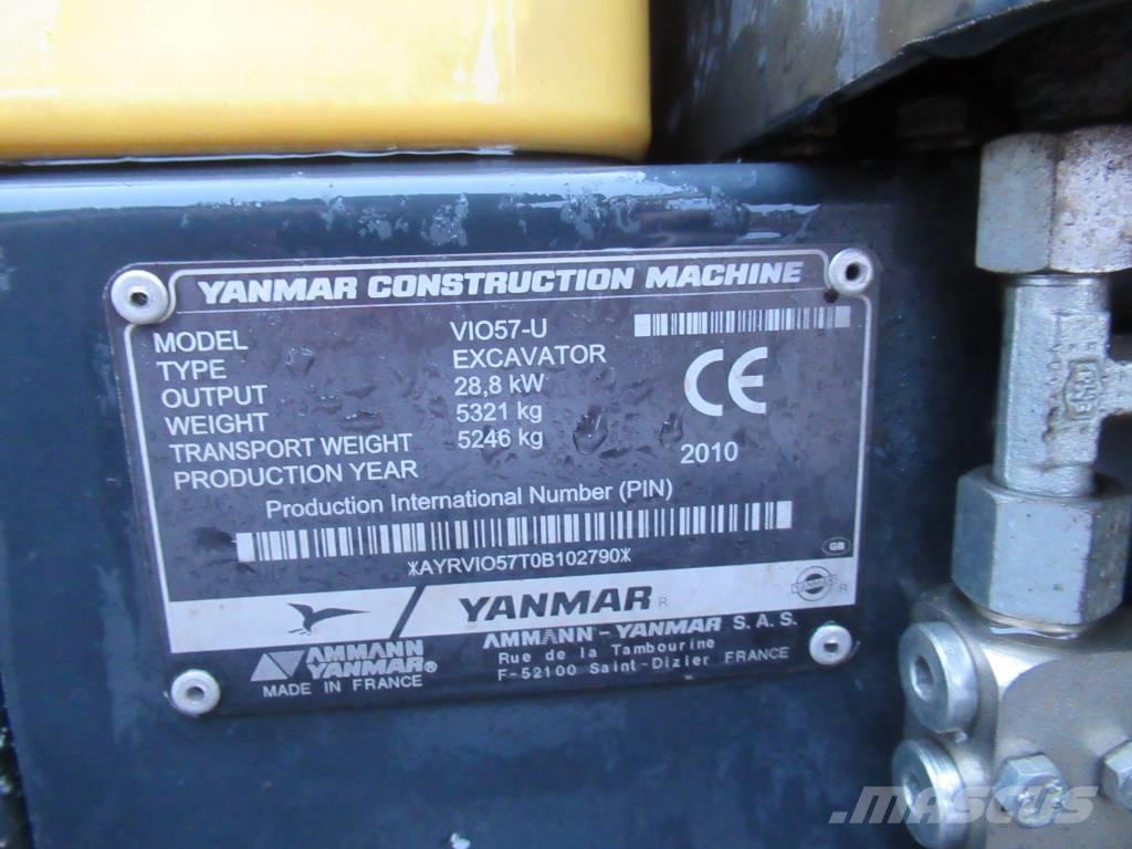 Yanmar Vio 57-U حفارات صغيرة أقل من 7 طن (حفارات صغيرة)