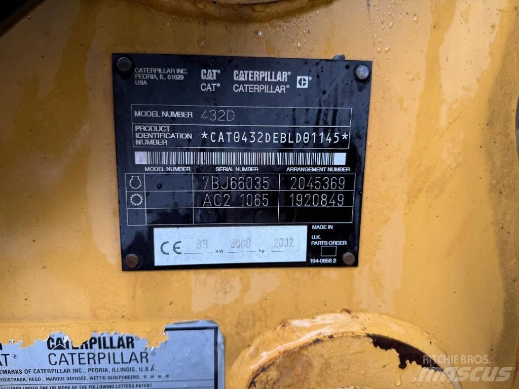 CAT 432 D 4x4 لوادر ذات جرافات عكسية