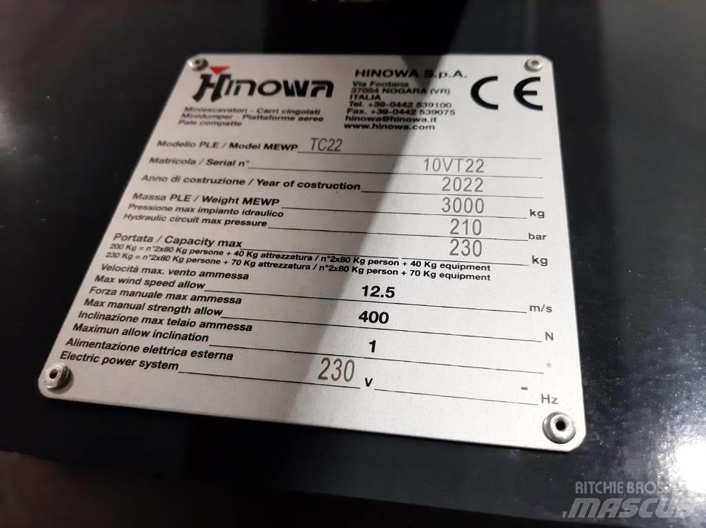 Hinowa TC 22 N رافعات سلة تلسكوبية