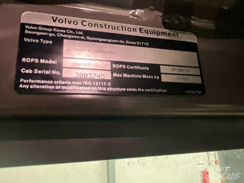 Volvo ECR 88 D كابينة والداخلية