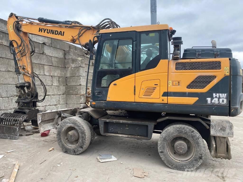 Hyundai HW 140 حفارات بعجل