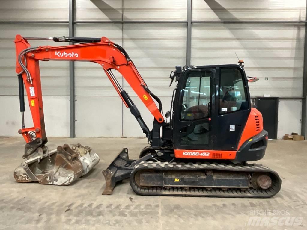 Kubota KX 080-4 A 2 حفارات وسط 7 طن - 12 طن
