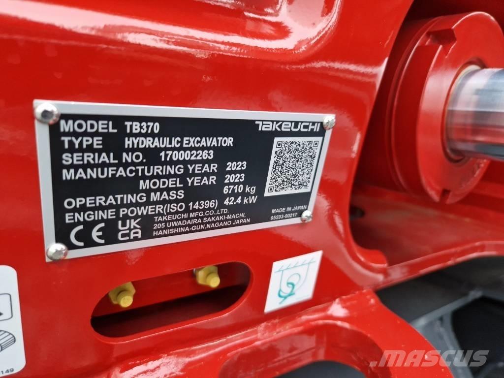 Takeuchi TB370 حفارات صغيرة أقل من 7 طن (حفارات صغيرة)