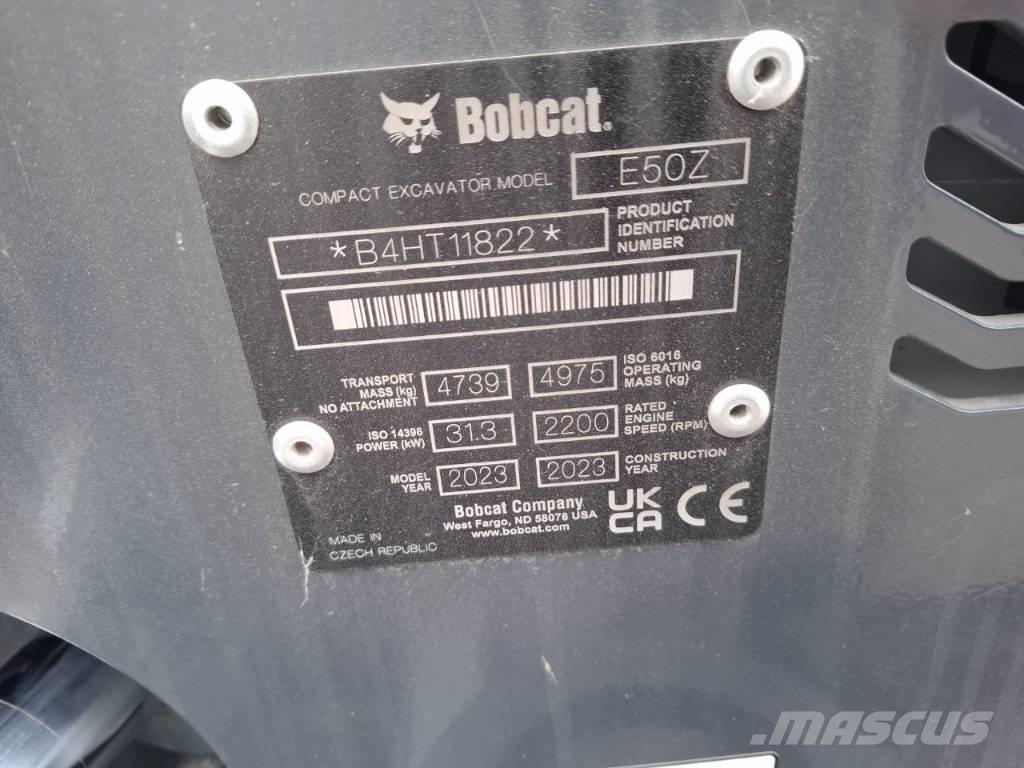 Bobcat E 50z حفارات صغيرة أقل من 7 طن (حفارات صغيرة)