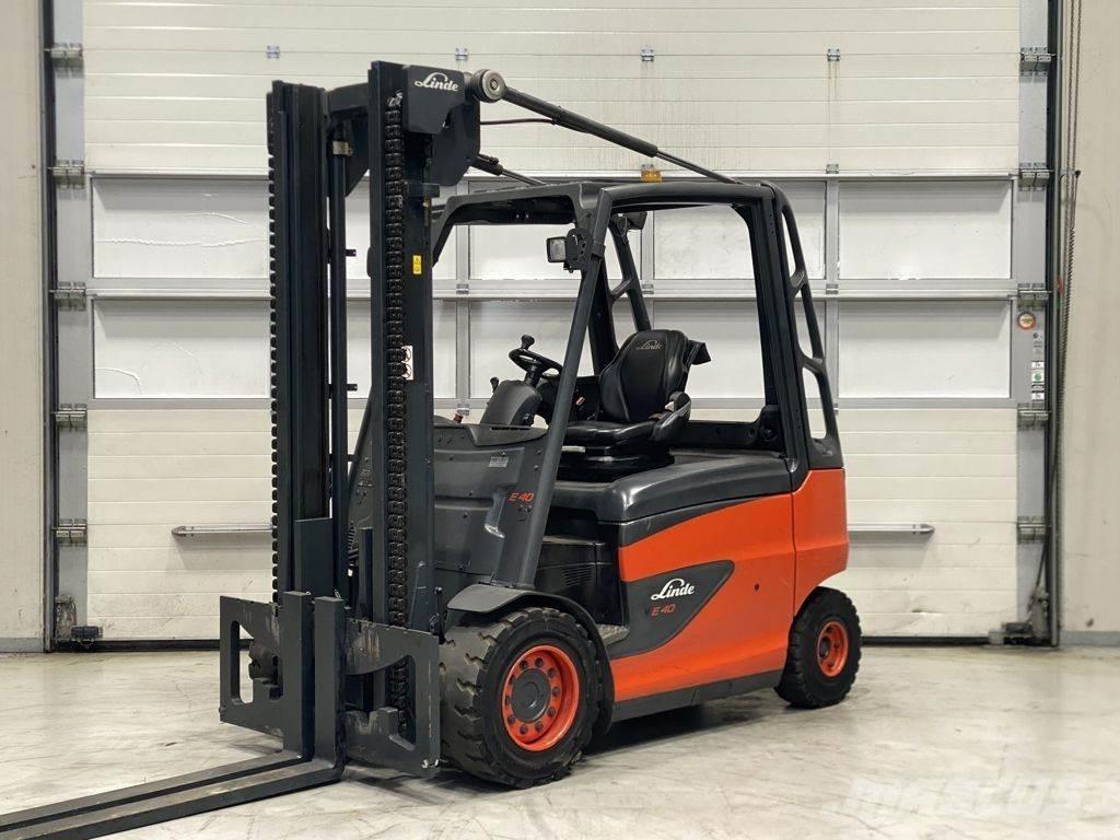 Linde E40H-01/600 شاحنات ذات رافعات شوكية تعمل بالكهرباء
