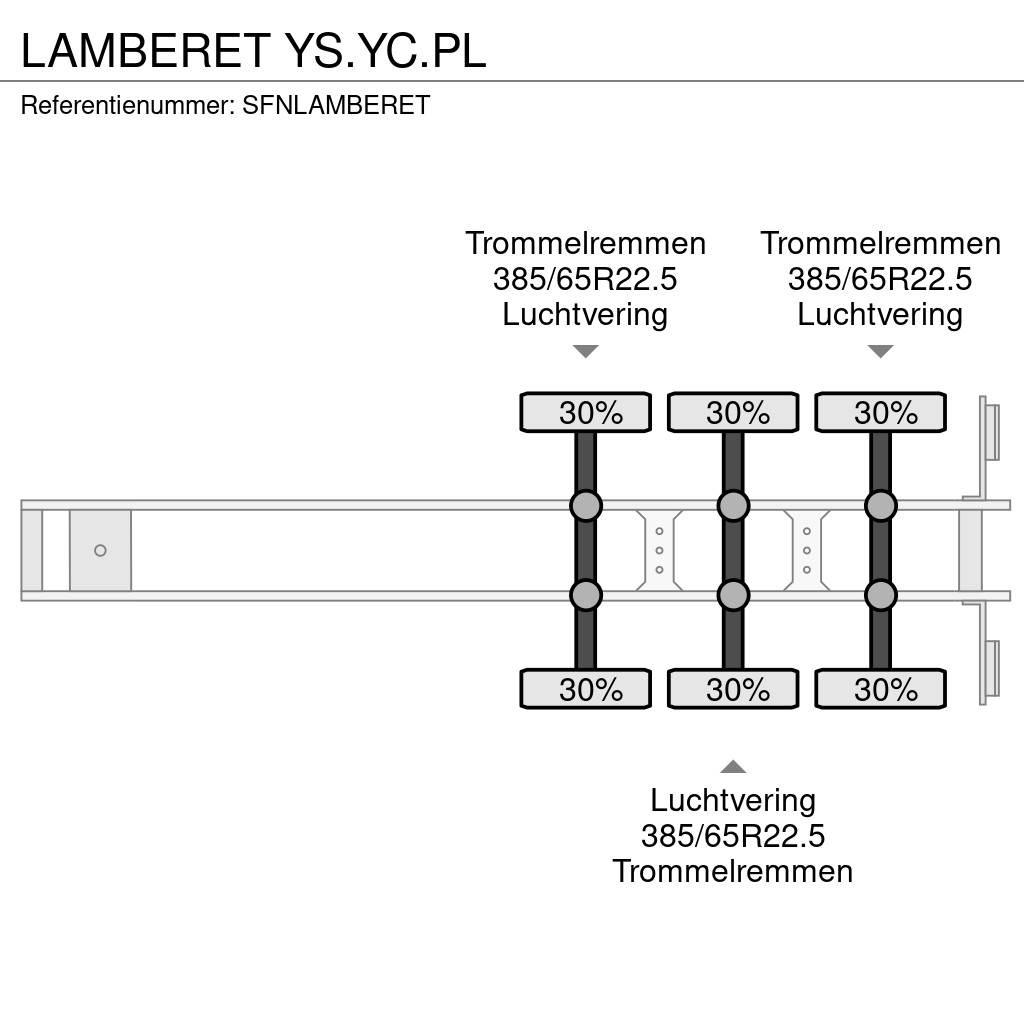 Lamberet YS.YC.PL نصف مقطورات بدرجة حرارة قابلة للضبط