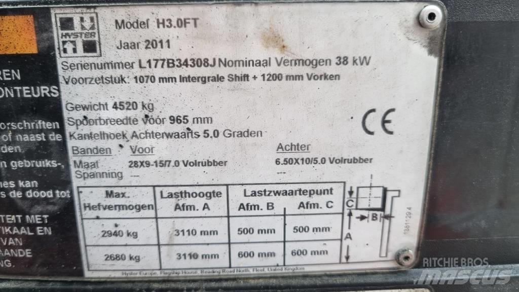 Hyster H 3.00 FT شاحنات LPG