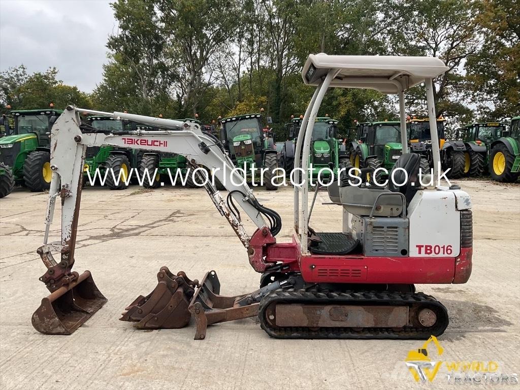 Takeuchi TB 016 حفارات صغيرة أقل من 7 طن (حفارات صغيرة)