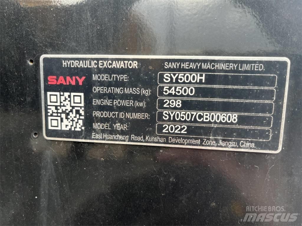 Sany SY 500 H حفارات زحافة
