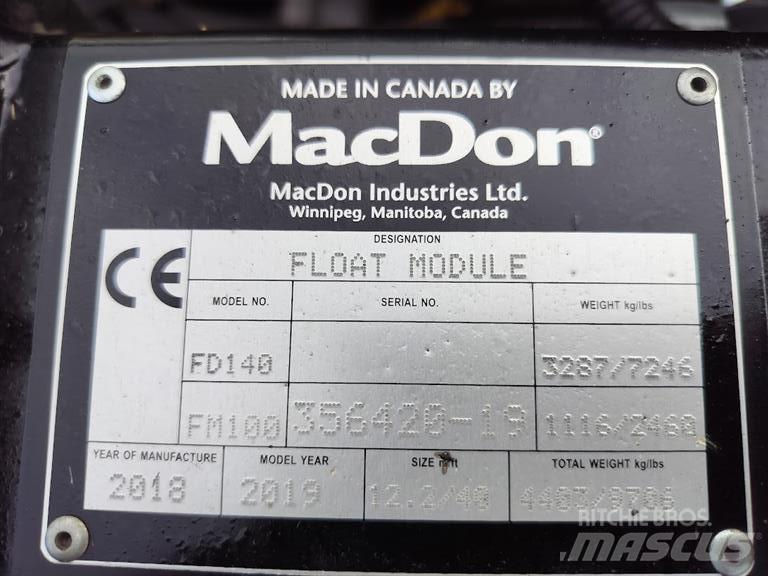 MacDon FD 140 ملحقات الحصادات