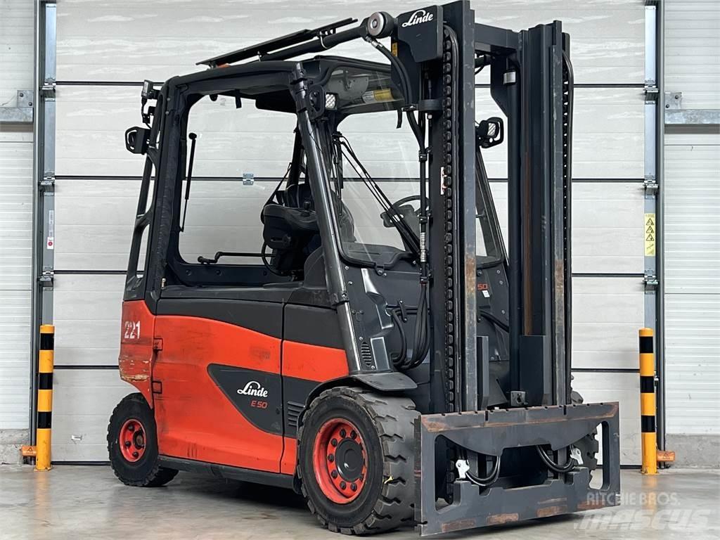 Linde E50HL-01 شاحنات ذات رافعات شوكية تعمل بالكهرباء