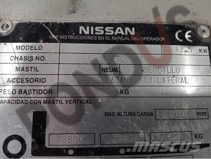 Nissan FGD02A30Q شاحنة مناولة