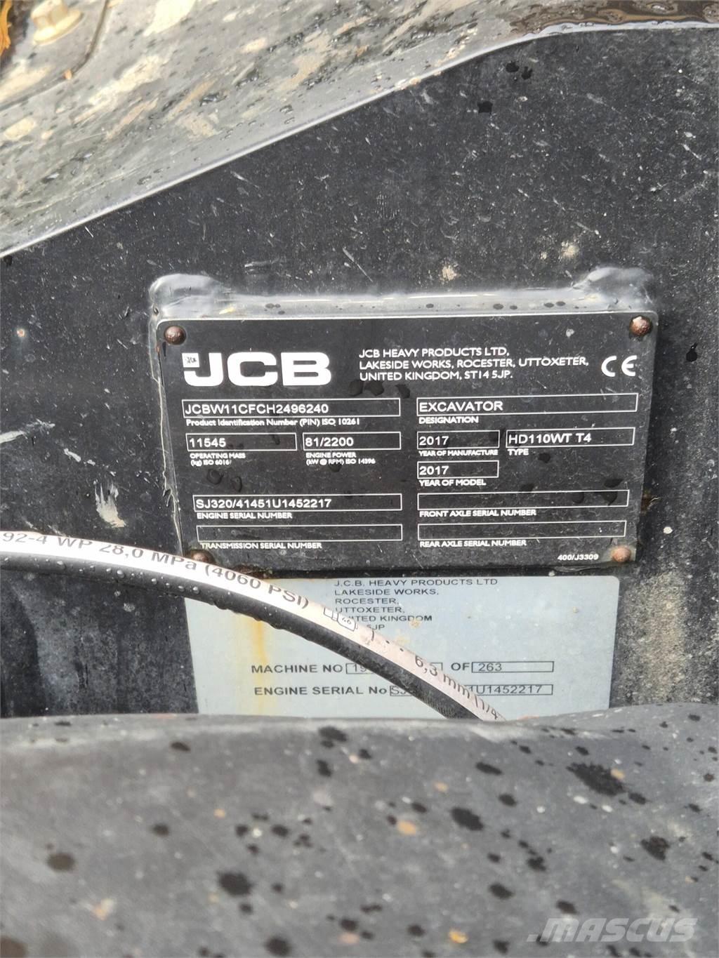 JCB 110W Hydradig حفارات بعجل