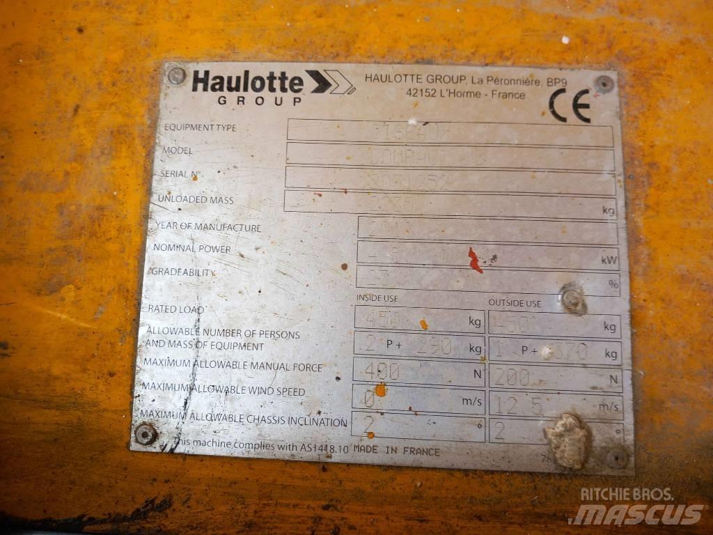 Haulotte Compact 10 رافعات مقصية الشكل
