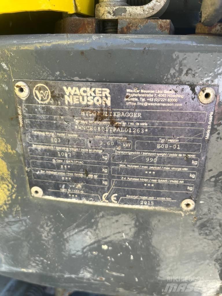Wacker Neuson 803 RD حفارات صغيرة أقل من 7 طن (حفارات صغيرة)