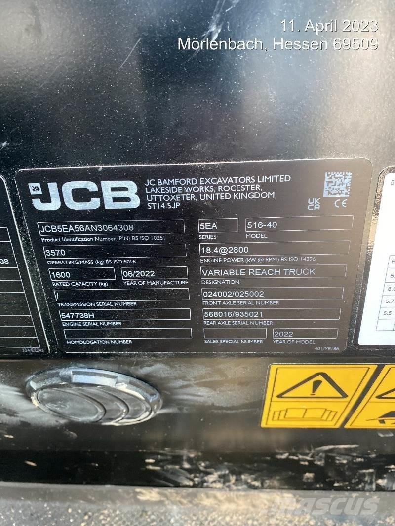 JCB 516-40 مناولات متداخلة
