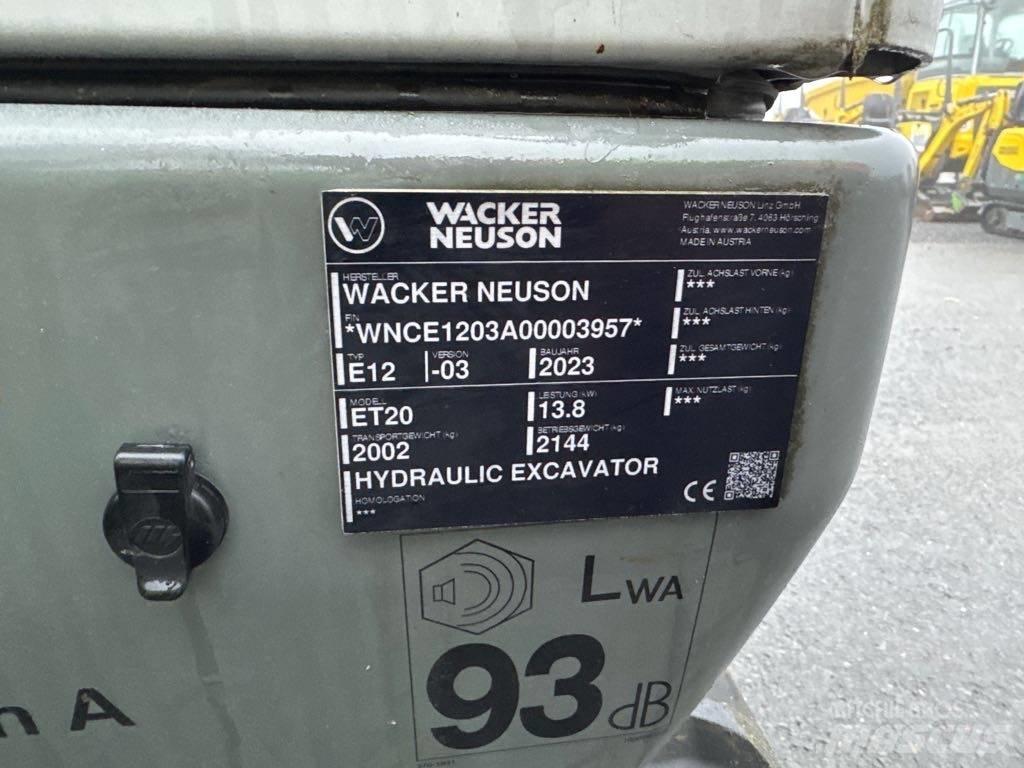 Wacker Neuson ET20 حفارات زحافة