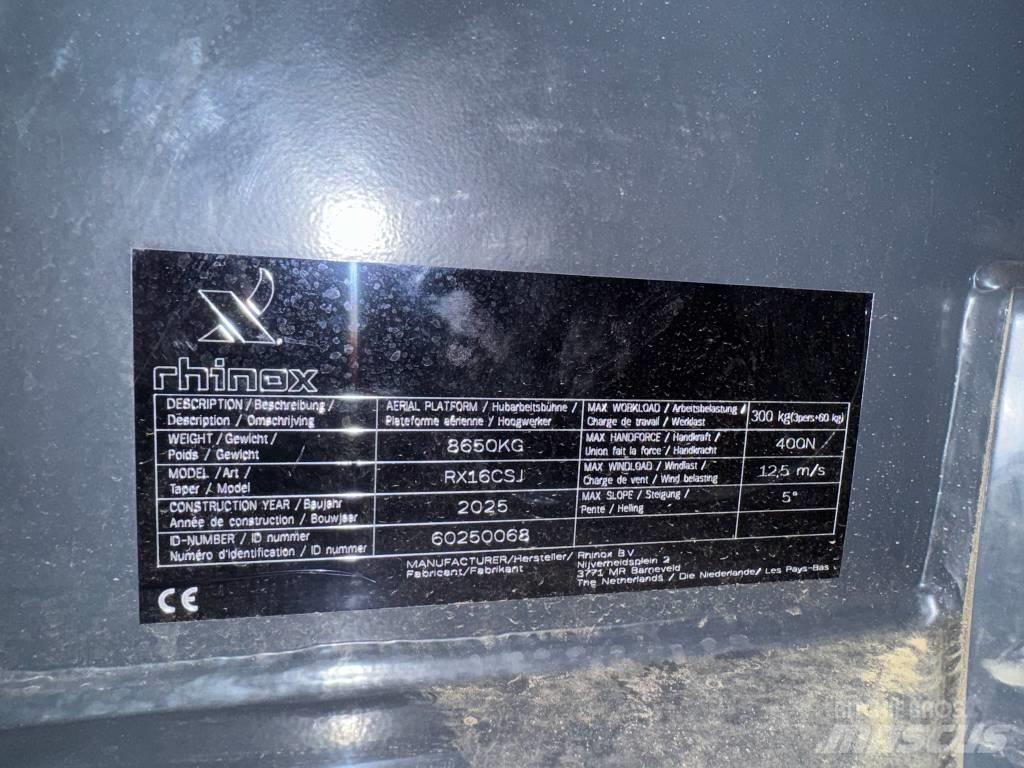 Rhinox RX 16 CSJ رافعات سلة تلسكوبية