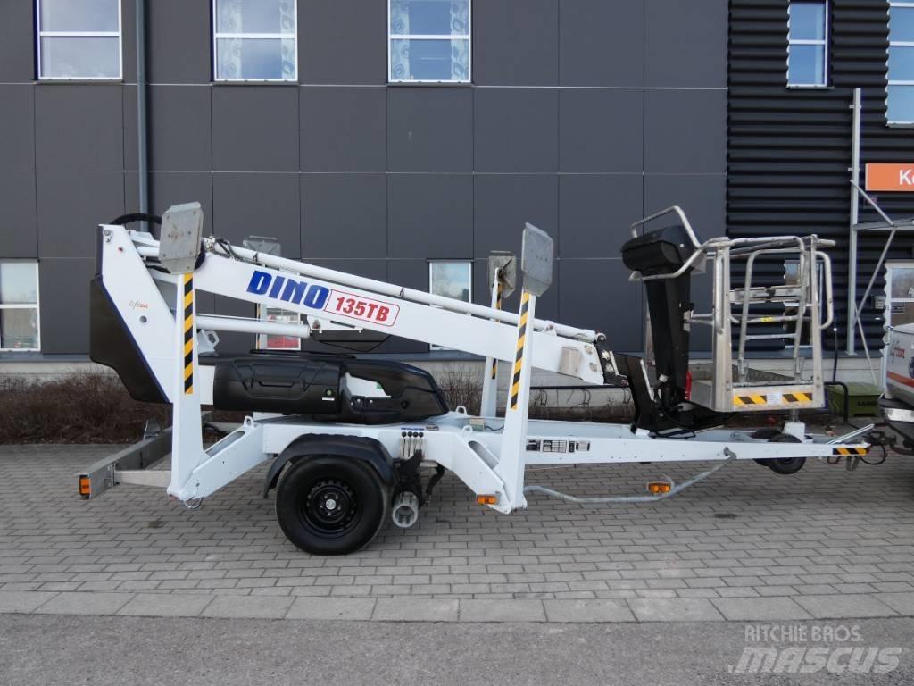 Dino 135 TB Skylift المنصات الهوائية المثبتة على مقطورة