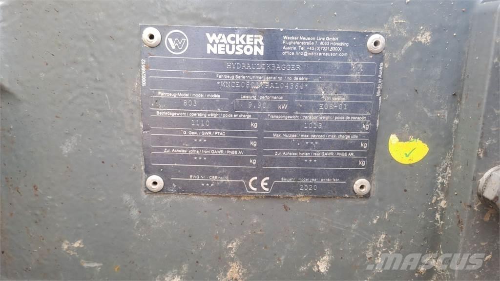 Wacker Neuson 803 حفارات زحافة