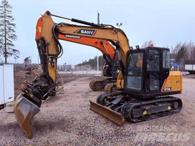 Sany SY75C حفارات وسط 7 طن - 12 طن