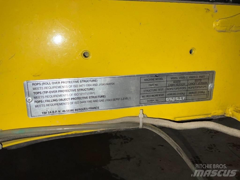 Yanmar Vio 20 / vio 25 كابينة والداخلية