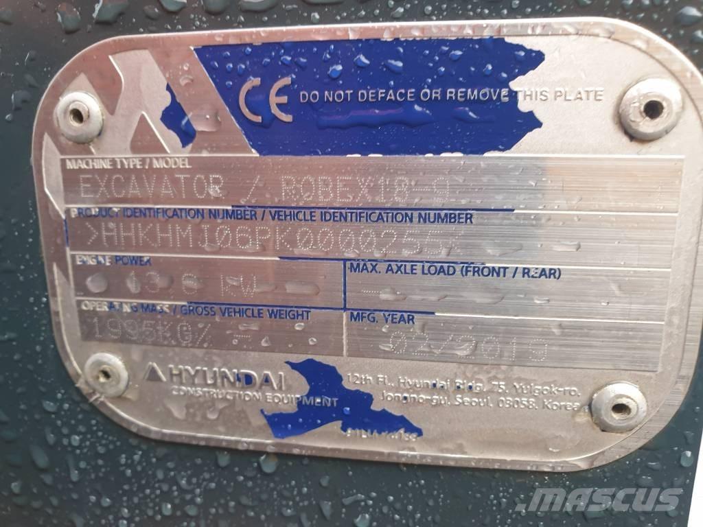Hyundai Robex 18-9 حفارات صغيرة أقل من 7 طن (حفارات صغيرة)