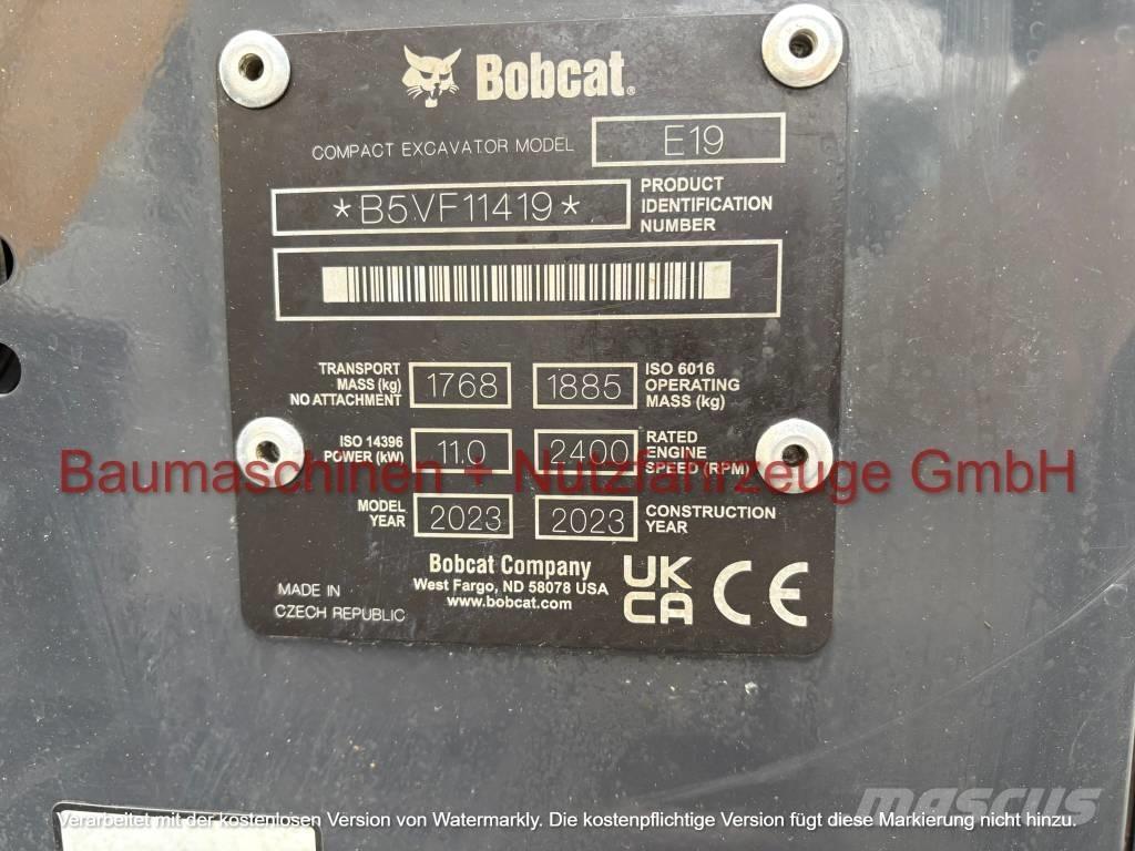 Bobcat E 19 حفارات صغيرة أقل من 7 طن (حفارات صغيرة)