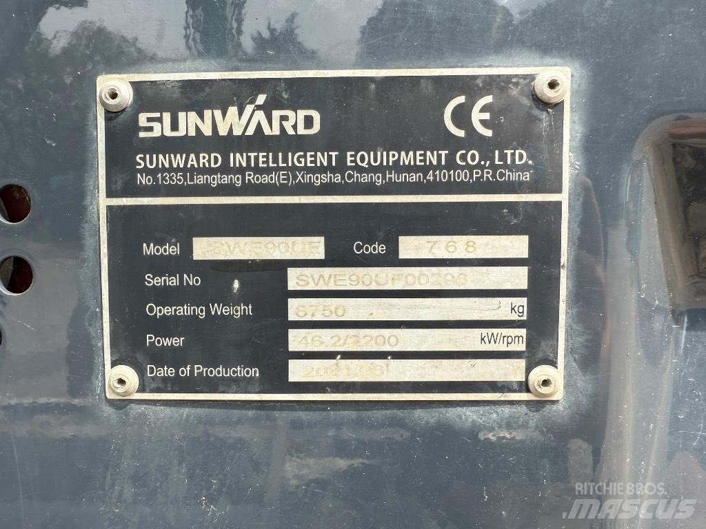 Sunward SWE 90 حفارات وسط 7 طن - 12 طن