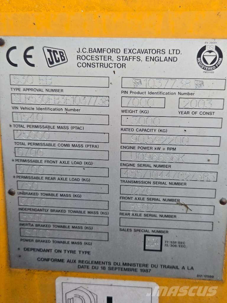 JCB 530 مناولات متداخلة