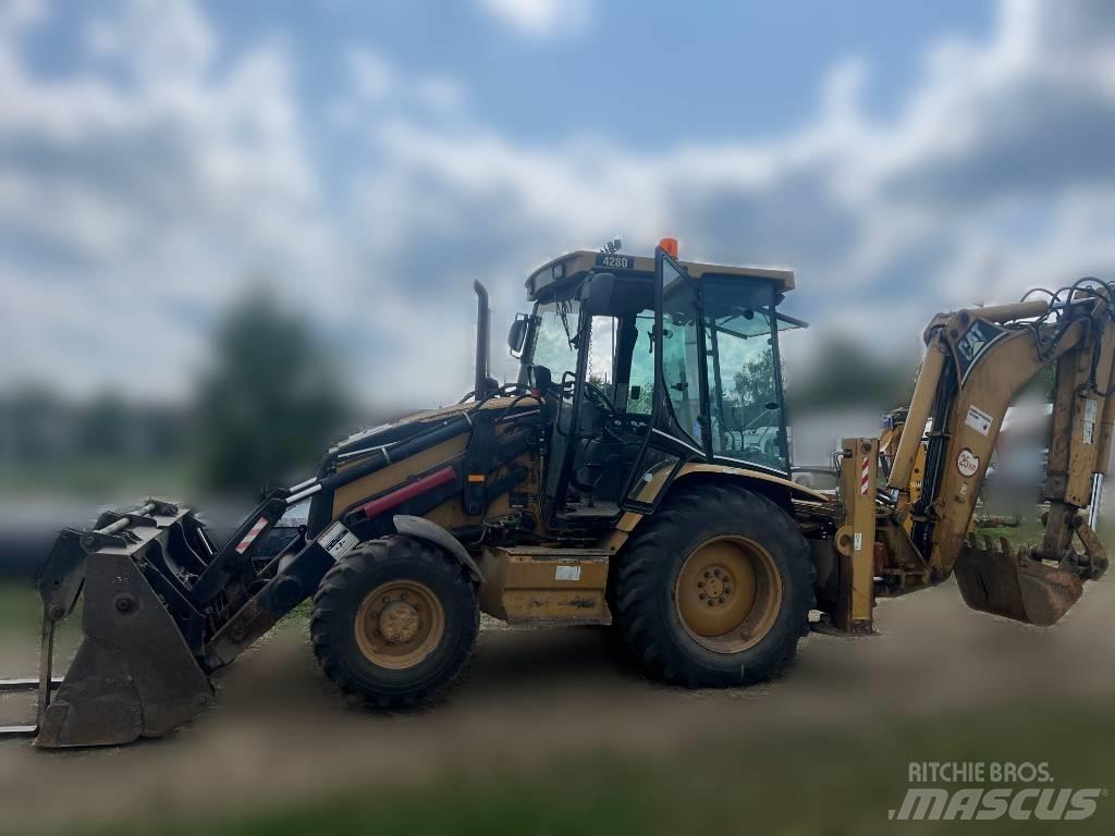 CAT 428 لوادر ذات جرافات عكسية