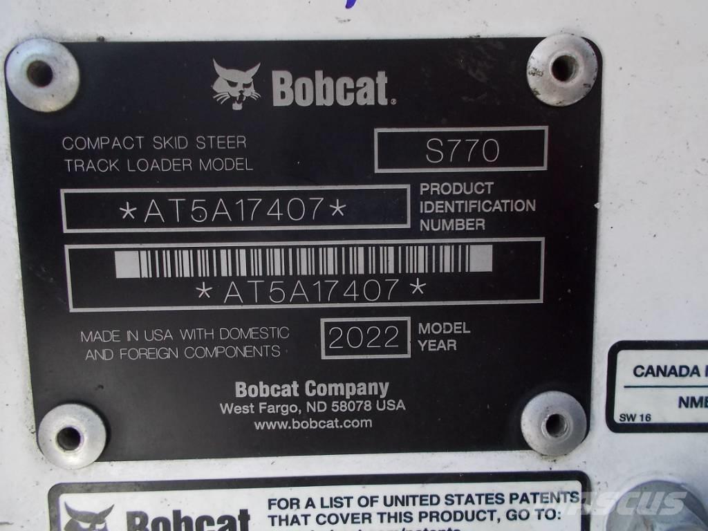 Bobcat S770 لوادر انزلاقية التوجيه