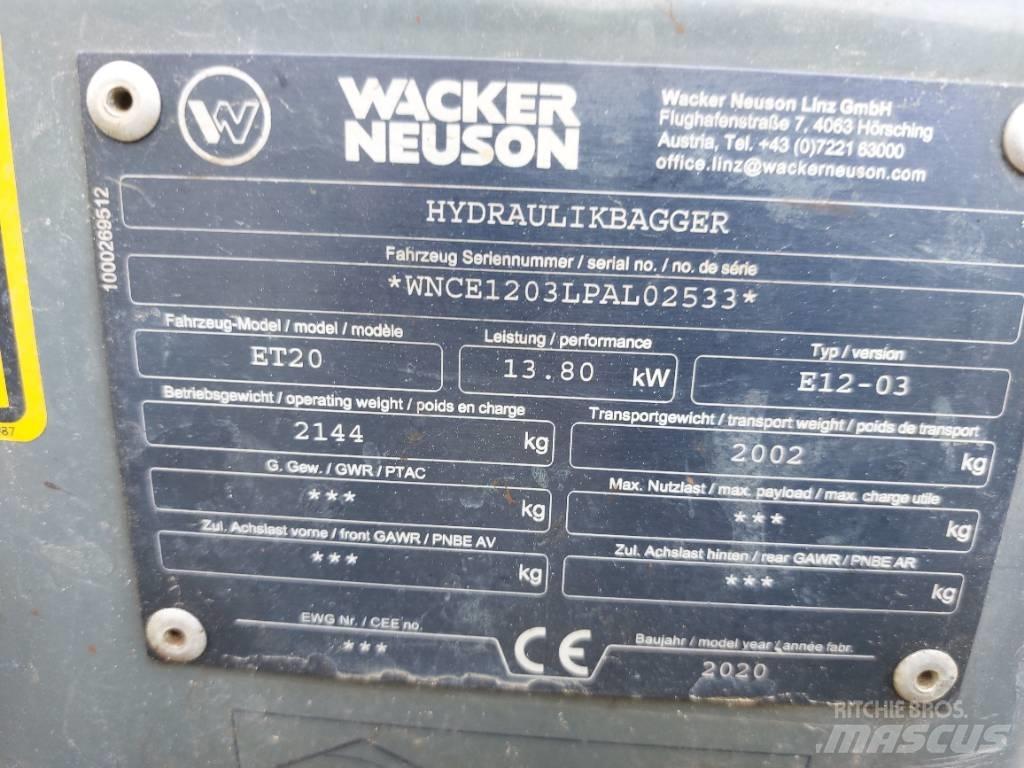 Wacker Neuson ET20 حفارات زحافة