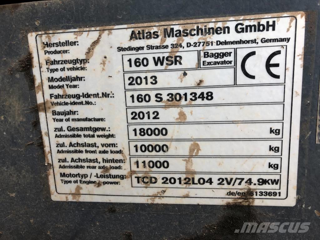 Atlas 160 WSR حفارات بعجل