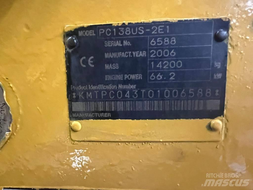 Komatsu PC 138 US حفارات زحافة