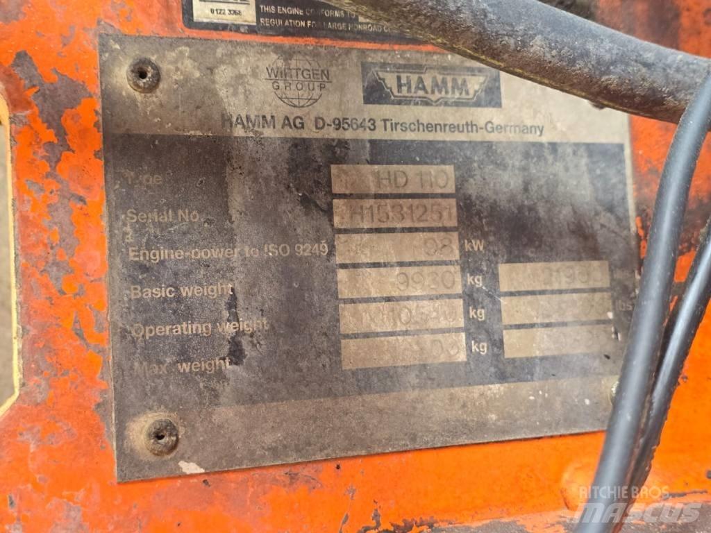 Hamm HD 110 مداحل ثنائية الاسطوانة