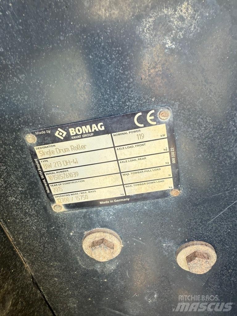Bomag BW 213 D H-4 ضاغطات التربة