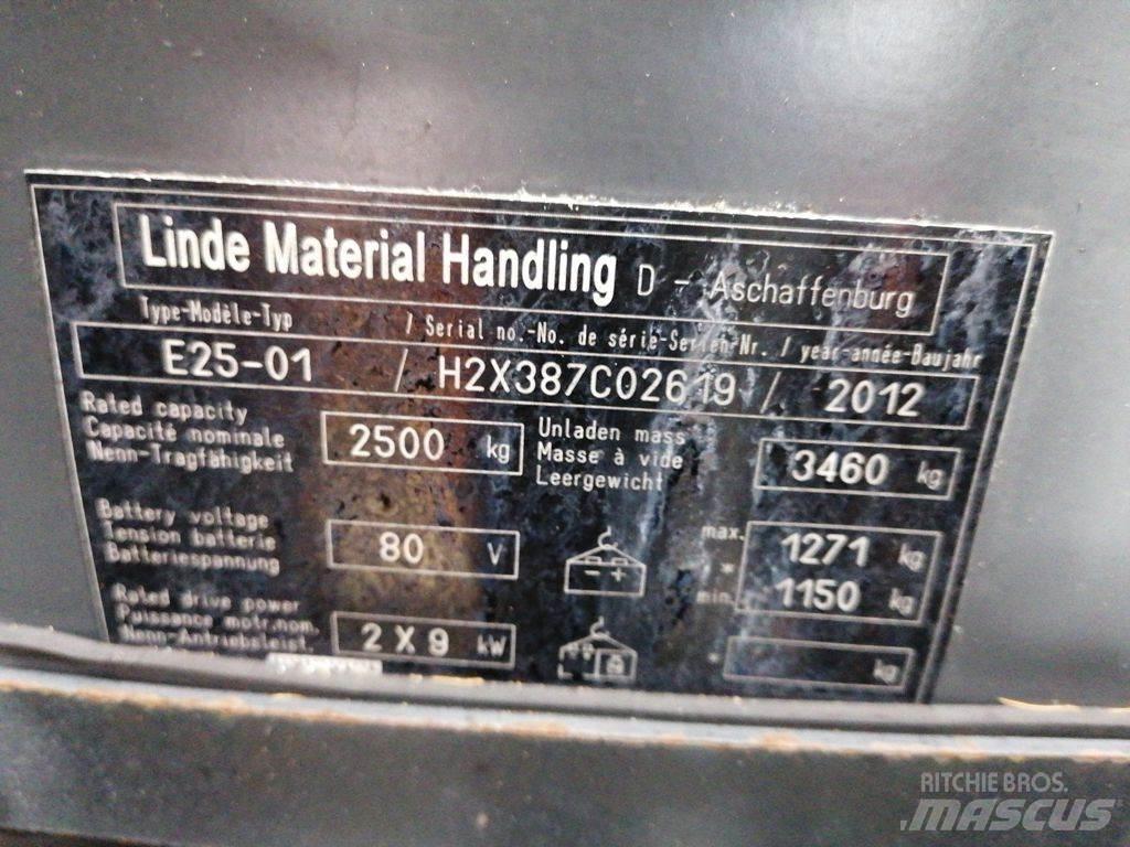 Linde E25-01 شاحنات ذات رافعات شوكية تعمل بالكهرباء