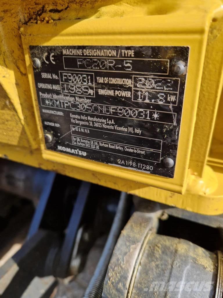 Komatsu PC 20 R-5 حفارات صغيرة أقل من 7 طن (حفارات صغيرة)