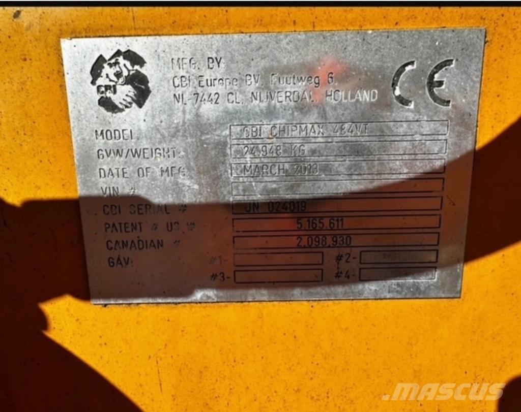CBI Chipmax 484VT ماكينات تقطيع أخشاب الحراجة