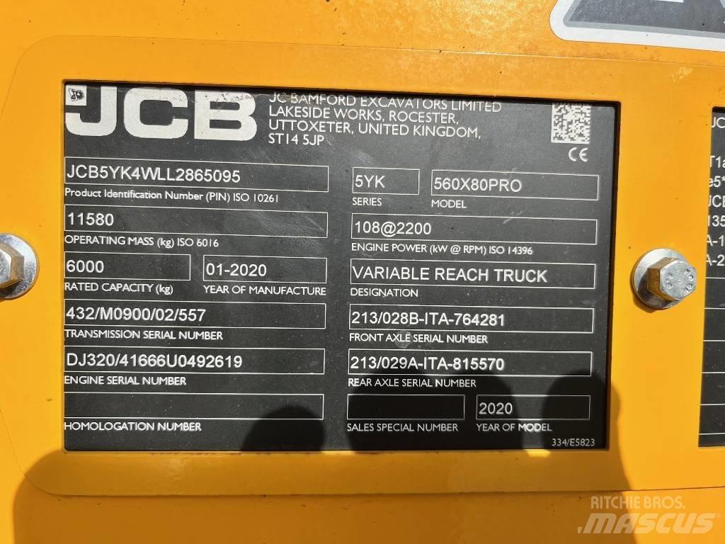 JCB 560-80 AGRI PRO مناولات متداخلة